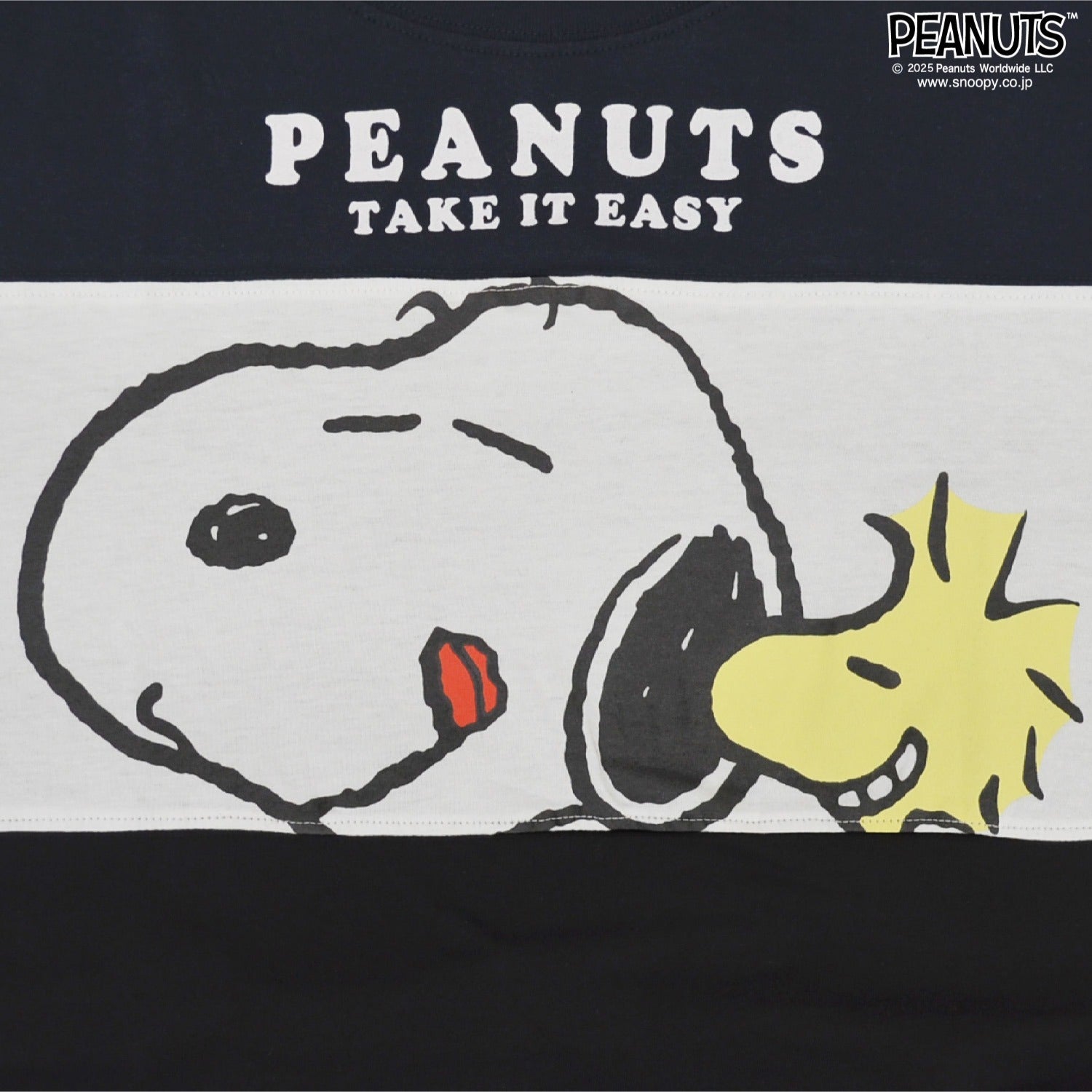 スヌーピー ウッドストック チャーリーブラウン Tシャツ BIGトップス 半袖 レディース 切替 プリント SNOOPY PEANUTS s1752-94sp