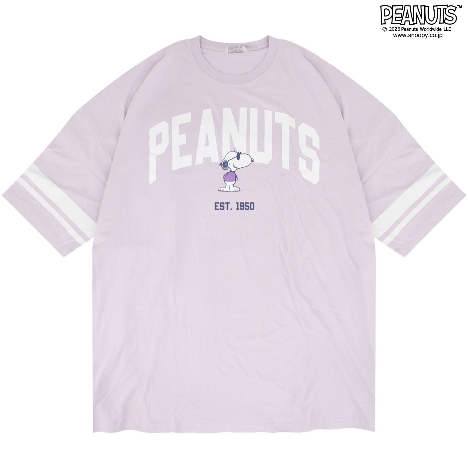 スヌーピー ジョークール Tシャツ 七分袖 ビッグサイズ プリント ロゴ SNOOPY PEANUTS JOE COOL s1752-98sp