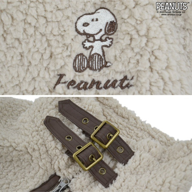スヌーピー ジャケット ボア フリース アウター 長袖 刺繍 SNOOPY PEANUTS s1824-526
