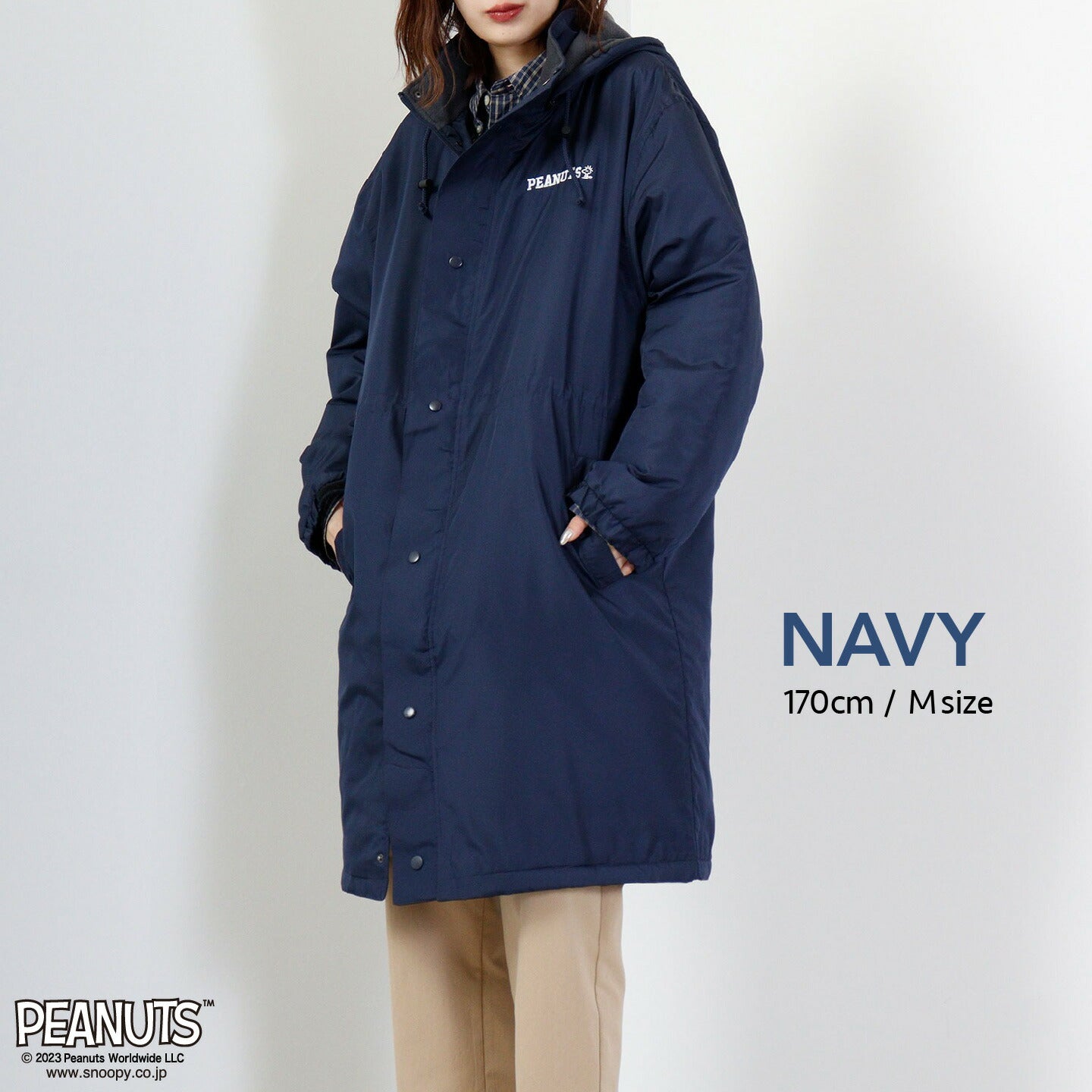 スヌーピー フリース ベンチコート 雨 観戦 アウトドア SNOOPY PEANUTS s1824-596