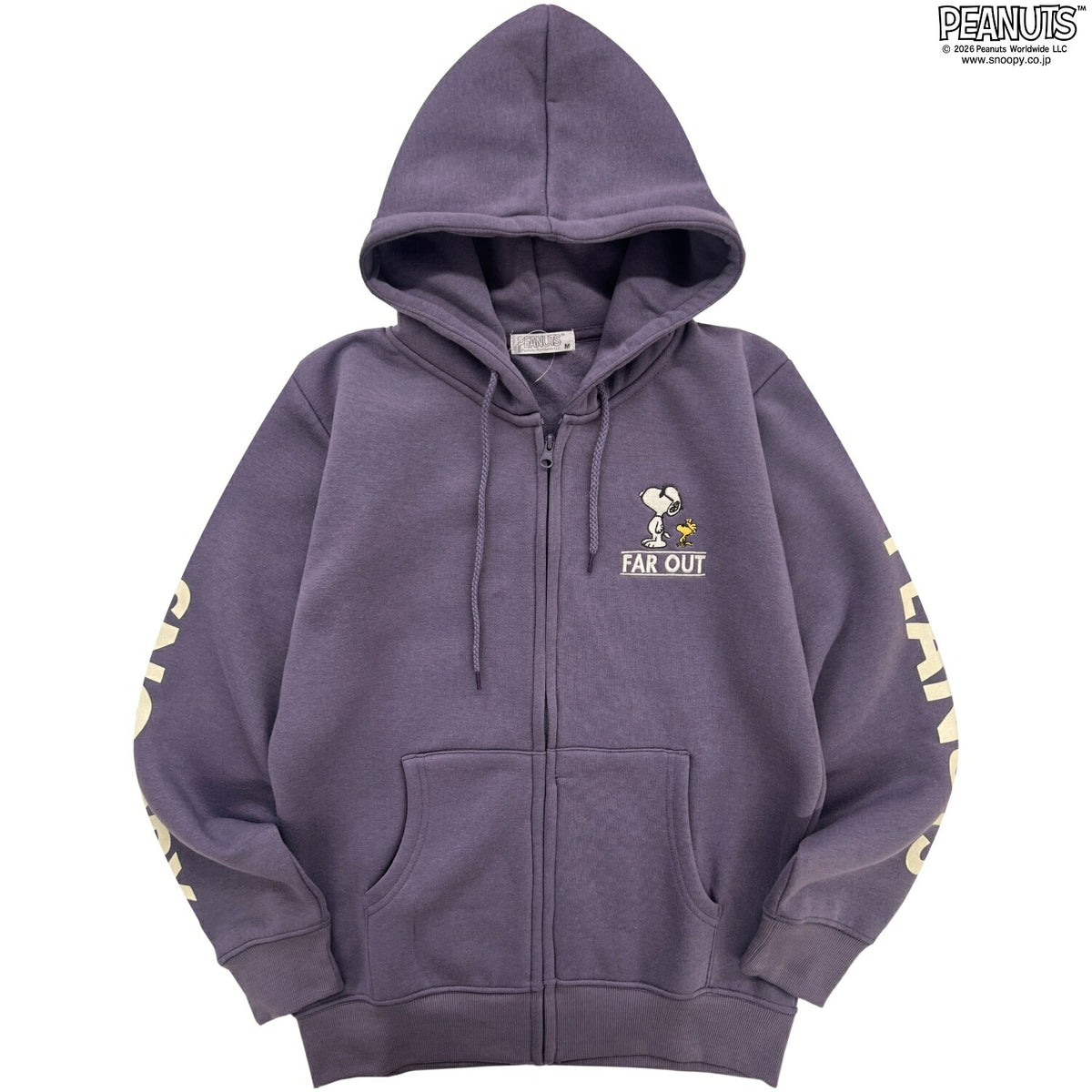 スヌーピー プリント ZIPパーカー パーカー アウター 上着 ライトアウター 秋冬 ジョークール PEANUTS SNOOPY s1844-49sp