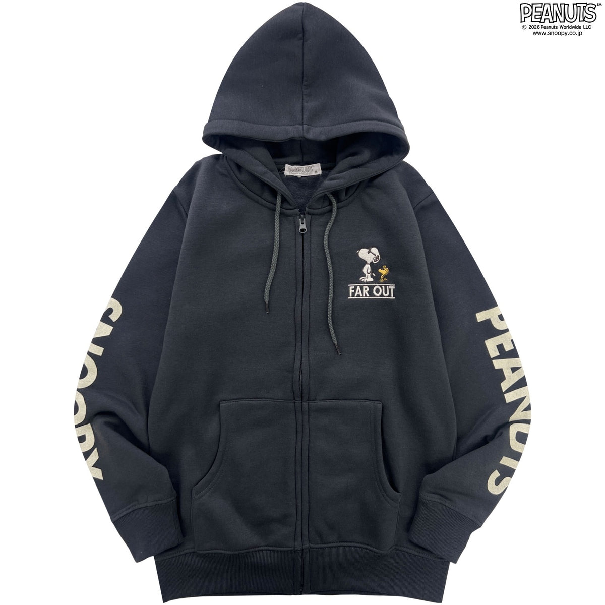 スヌーピー プリント ZIPパーカー パーカー アウター 上着 ライトアウター 秋冬 ジョークール PEANUTS SNOOPY s1844-49sp