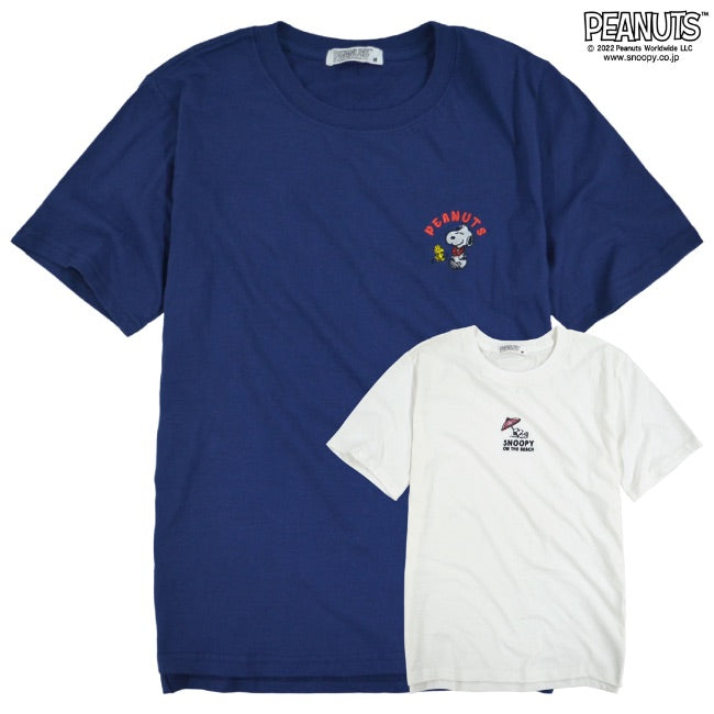 スヌーピー Tシャツ 半袖 レディース 刺繍 ハワイアン SNOOPY PEANUTS s2122-65