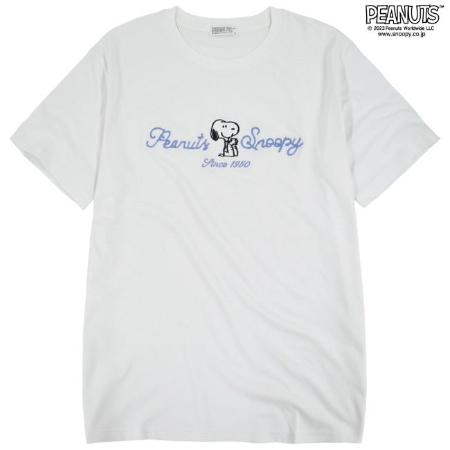 スヌーピー ジョークール Tシャツ 半袖 トップス 刺繍 ロゴ SNOOPY JOECOOL PEANUTS s1132-29