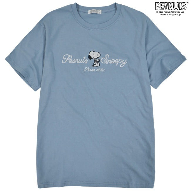 スヌーピー ジョークール Tシャツ 半袖 トップス 刺繍 ロゴ SNOOPY JOECOOL PEANUTS s1132-29