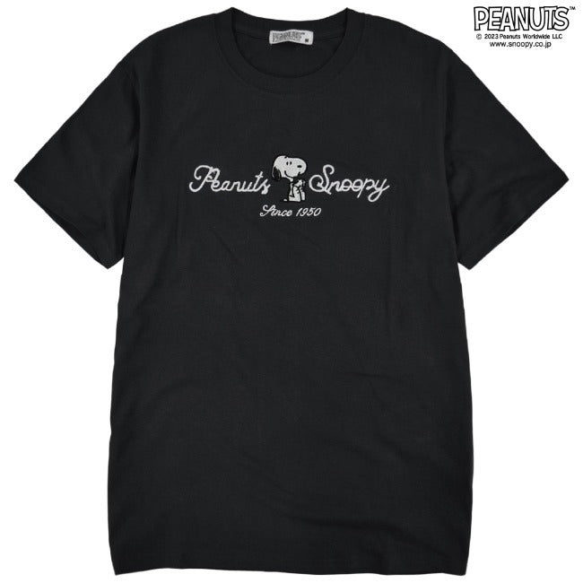 スヌーピー ジョークール Tシャツ 半袖 トップス 刺繍 ロゴ SNOOPY JOECOOL PEANUTS s1132-29