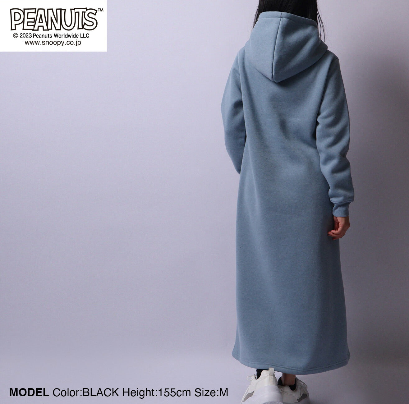 スヌーピー フード ワンピース 刺繍 裏起毛 トップス SNOOPY PEANUTS s2724-569sp