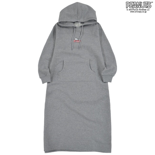 スヌーピー フード ワンピース 刺繍 裏起毛 トップス SNOOPY PEANUTS s2724-569sp