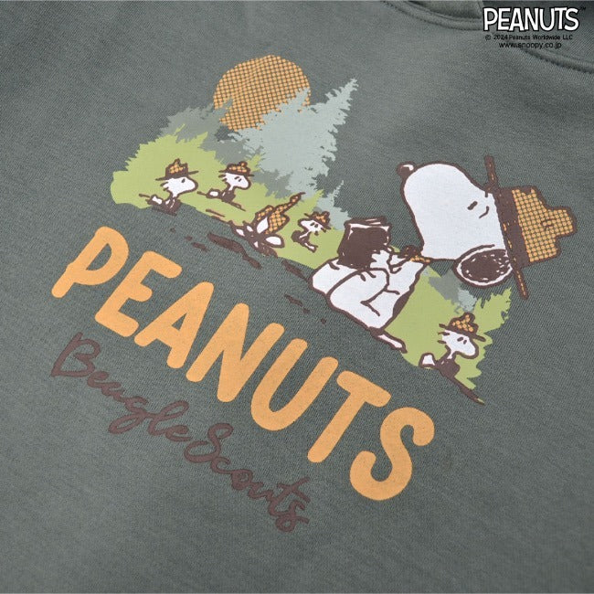 スヌーピー ピーナッツ ワンピース 長袖 裏起毛 ドロップショルダー マキシ丈 SNOOPY PEANUTS s2724-570sp