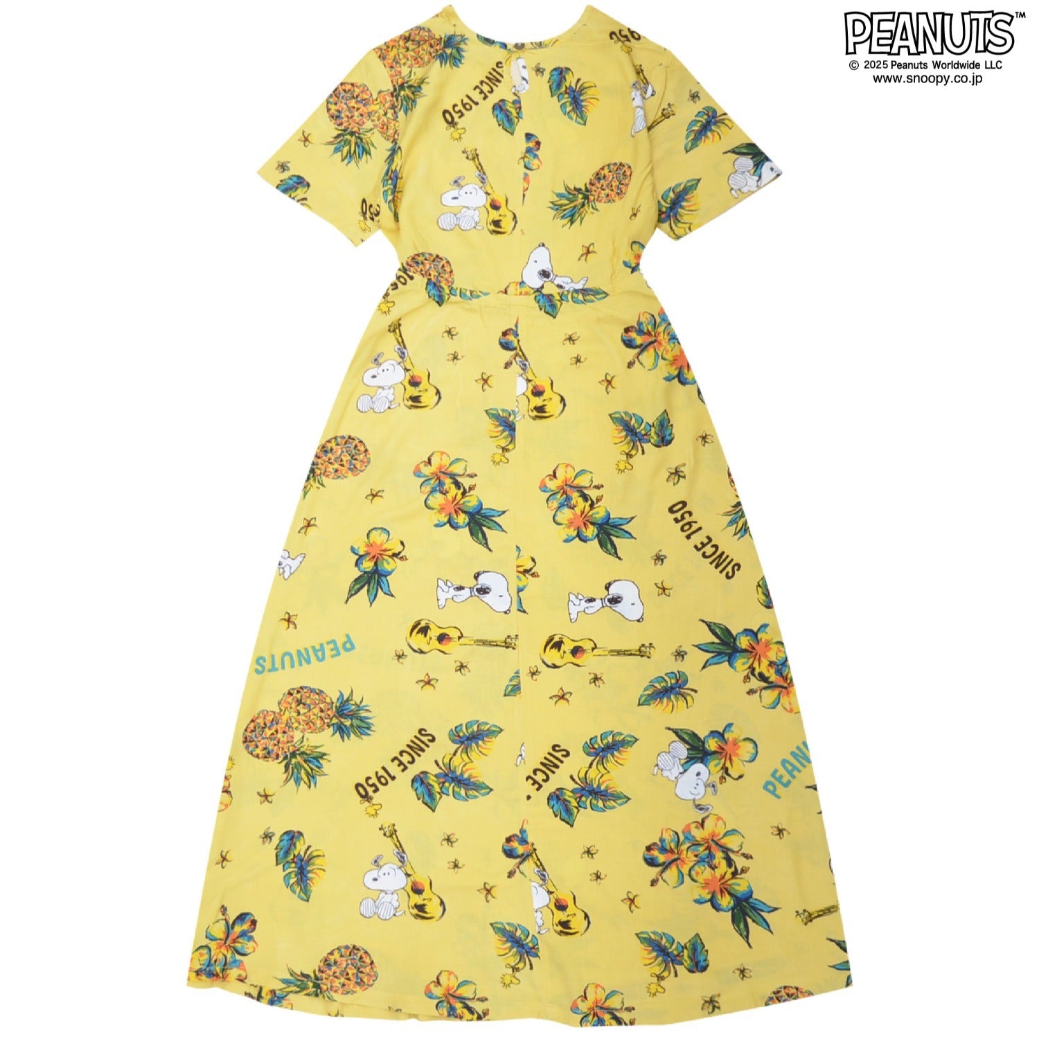 スヌーピー アロハワンピース ハイビスカス柄 夏 半袖 SNOOPY PEANUTS s2752-270sp