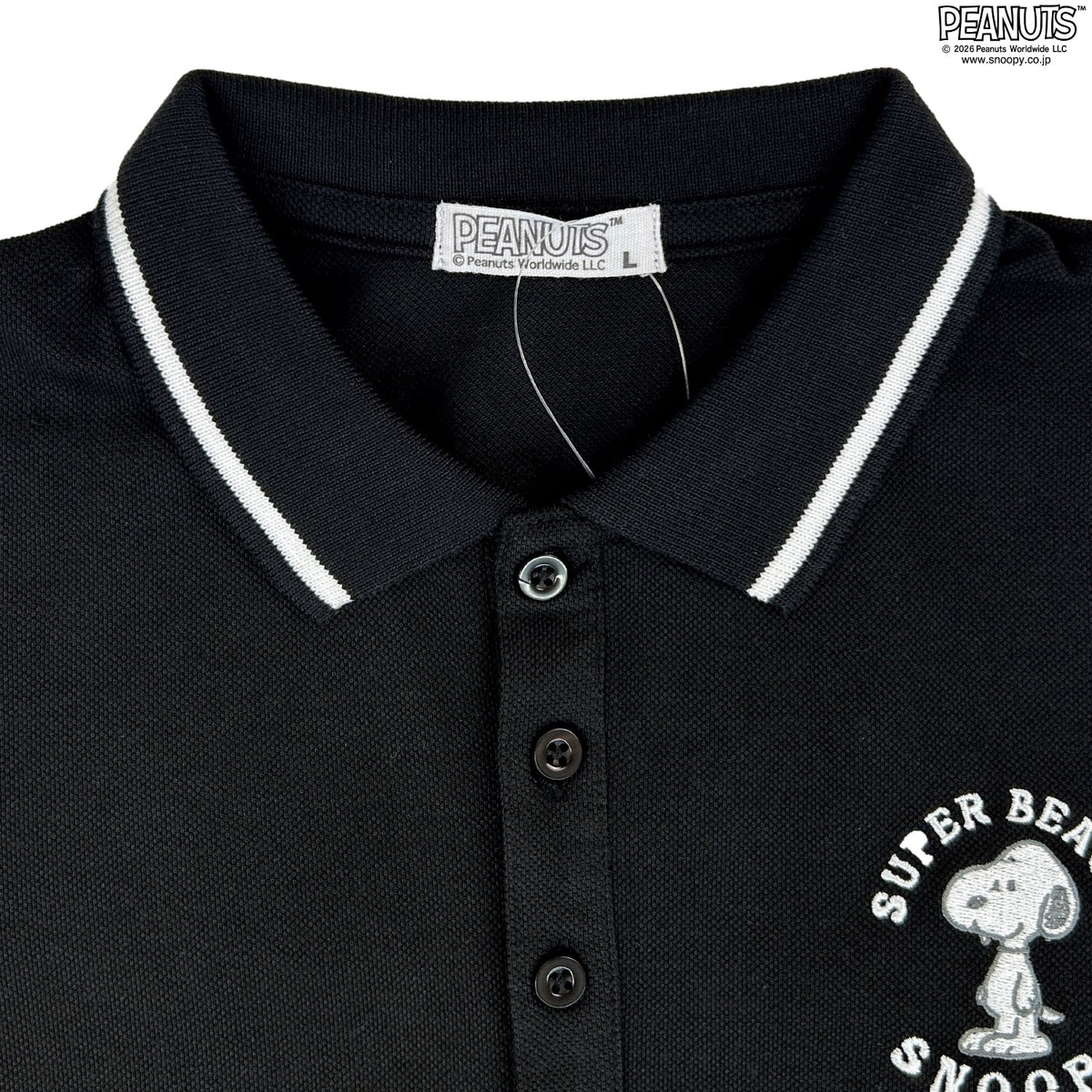 スヌーピー ワンピース 鹿の子 ポロシャツ 膝 チュニック 春夏秋 PEANUTS SNOOPY s2752-290sp