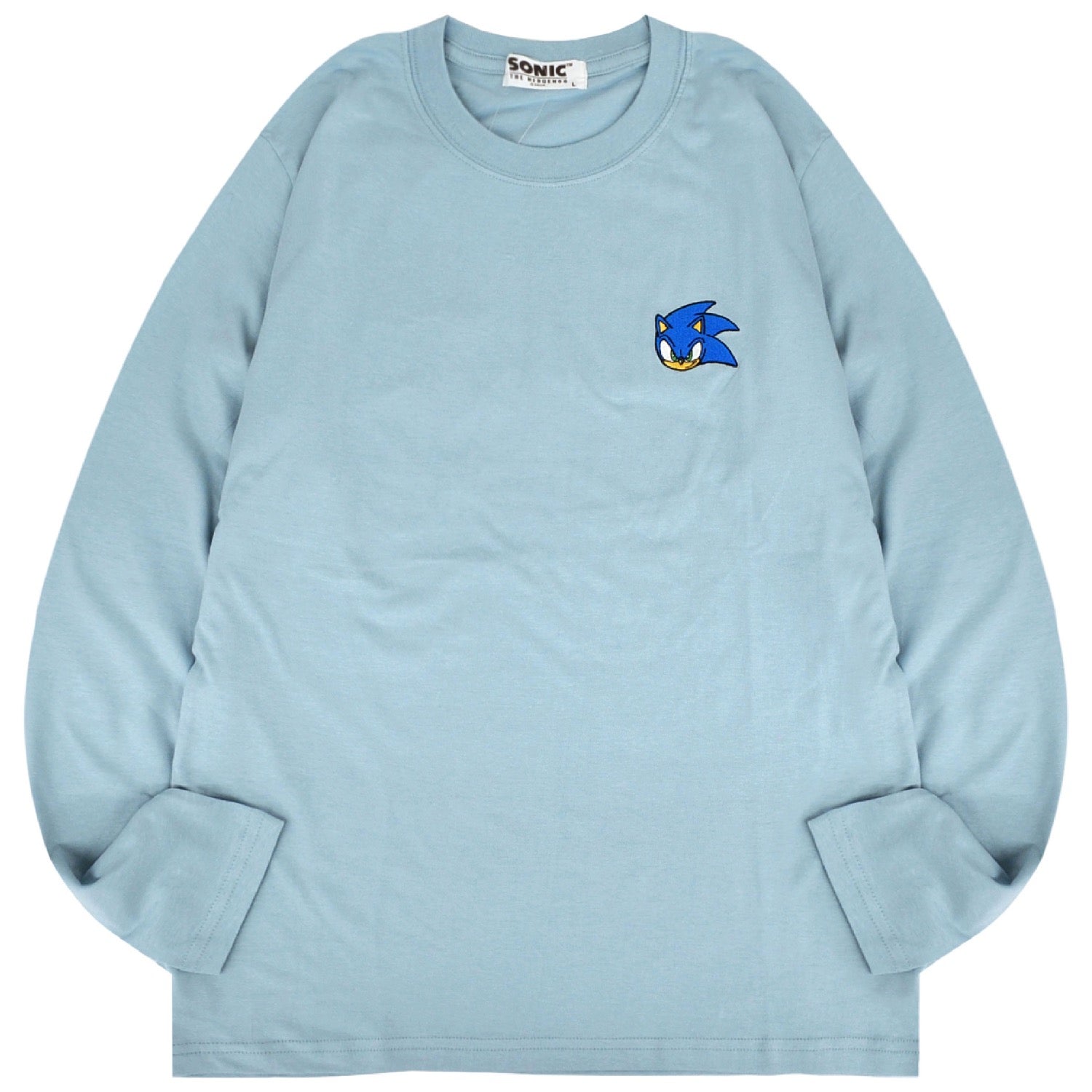 ソニック Tシャツ 長袖 セガ ゲーム バック プリント 刺繍 スケボー SONIC THE HEDGEHOG sc1251-13