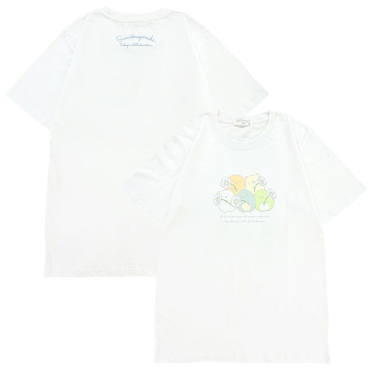 すみっコぐらし お揃いコーデ 親子コーデ 半袖 Tシャツ トップス プリント 天竺 綿 春夏 sumikkogurashi sg1162-40