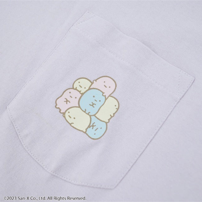 すみっコぐらし 長袖 Tシャツ ポケット バック プリント San-X sg1223-601