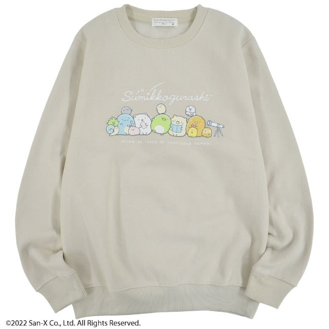 すみっコぐらし トレーナー サンエックス 裏起毛 スウェット 長袖 プリント M L LL sg1324-614
