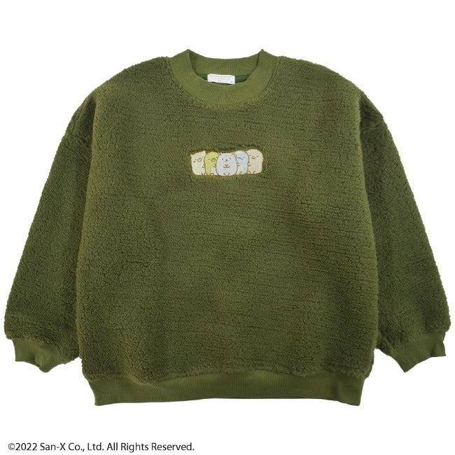 すみっコぐらし 刺繍 ボア フリース トレーナー サンエックス 長袖 San-X M L sg1324-617