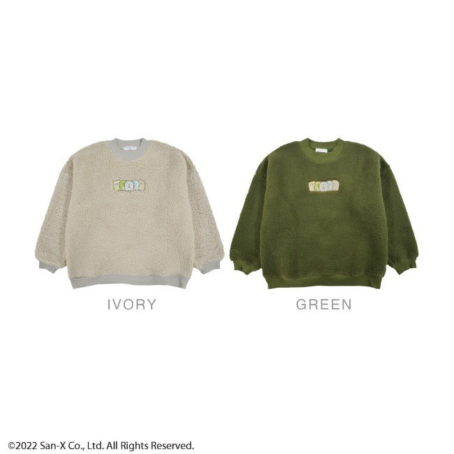 すみっコぐらし 刺繍 ボア フリース トレーナー サンエックス 長袖 San-X M L sg1324-617