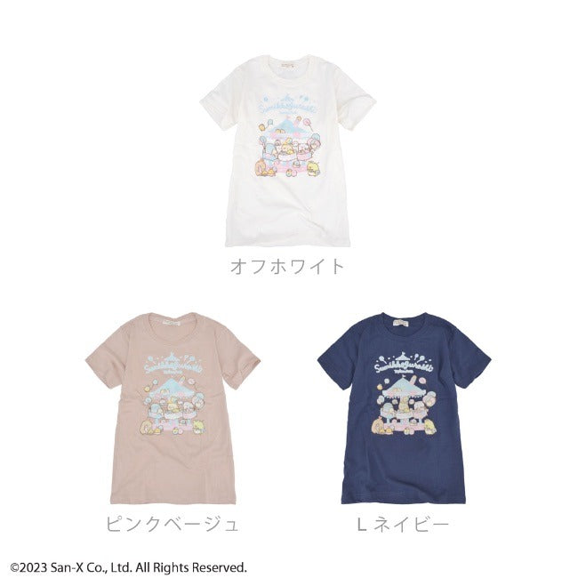 すみっコぐらし プリント 半袖 Tシャツ 子供 子供服 春夏秋 San-x sg7132-62