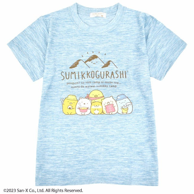 すみっコぐらし サンエックス 子供 キッズ Tシャツ 半袖 トップス プリント アウトドア San-X sg7132-81