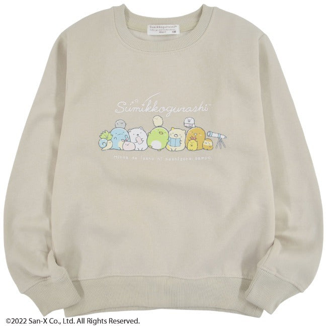すみっコぐらし トレーナー 裏起毛 キッズ 子供 スウェット サンエックス プリント 長袖 sg7324-611