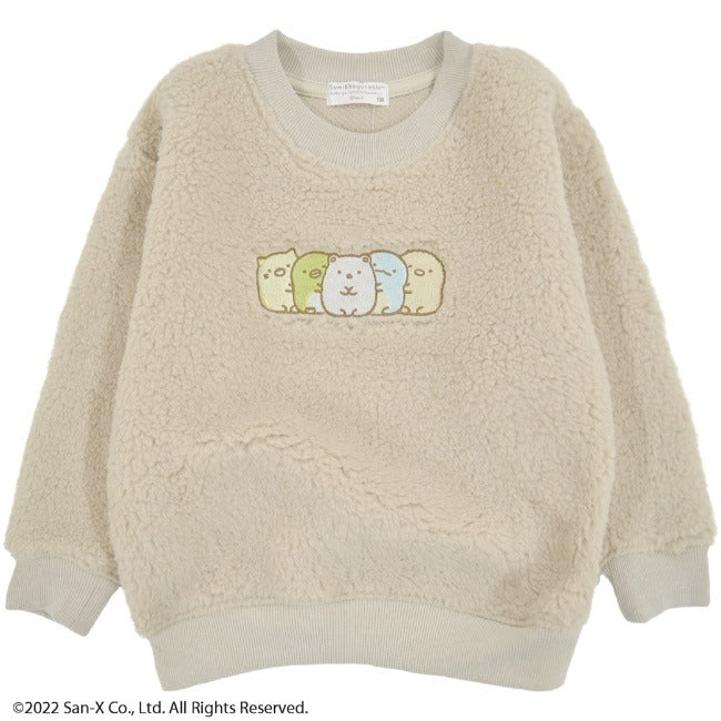 すみっコぐらし トレーナー サンエックス 裏起毛 スウェット ボア 長袖 プリント M L LL sg7324-616