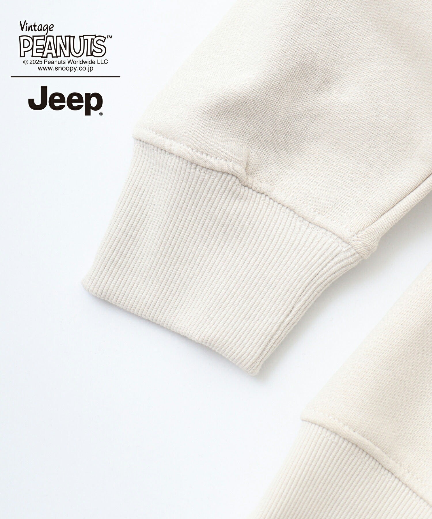 スヌーピー Jeep® コラボ トレーナー 長袖 フォト バックプリント 刺繍 ロゴ SNOOPY PEANUTS sjp1343-59