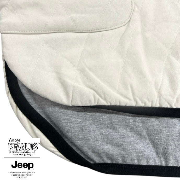 スヌーピー ピーナッツ ジープ アウトドア 中綿入り キルト トップス トレーナー 長袖 SNOOPY PEANUTS JEEP sjp1344-132