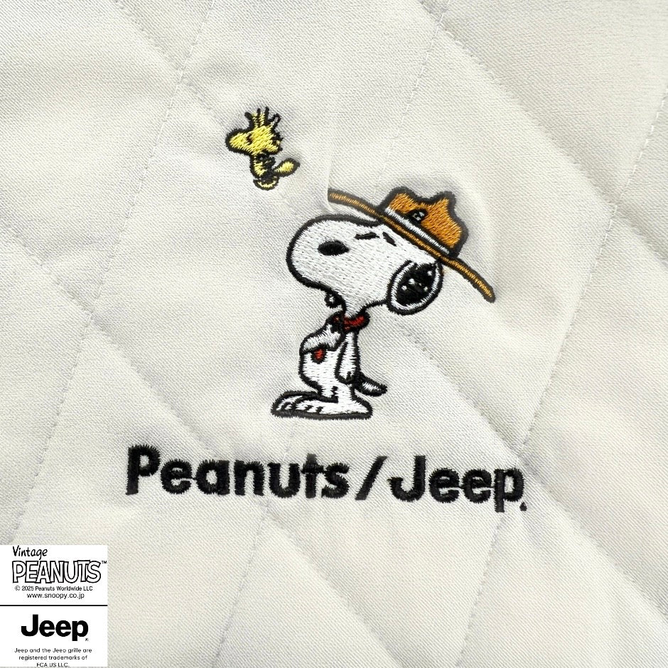 スヌーピー ピーナッツ ジープ アウトドア 中綿入り キルト トップス トレーナー 長袖 SNOOPY PEANUTS JEEP sjp1344-132
