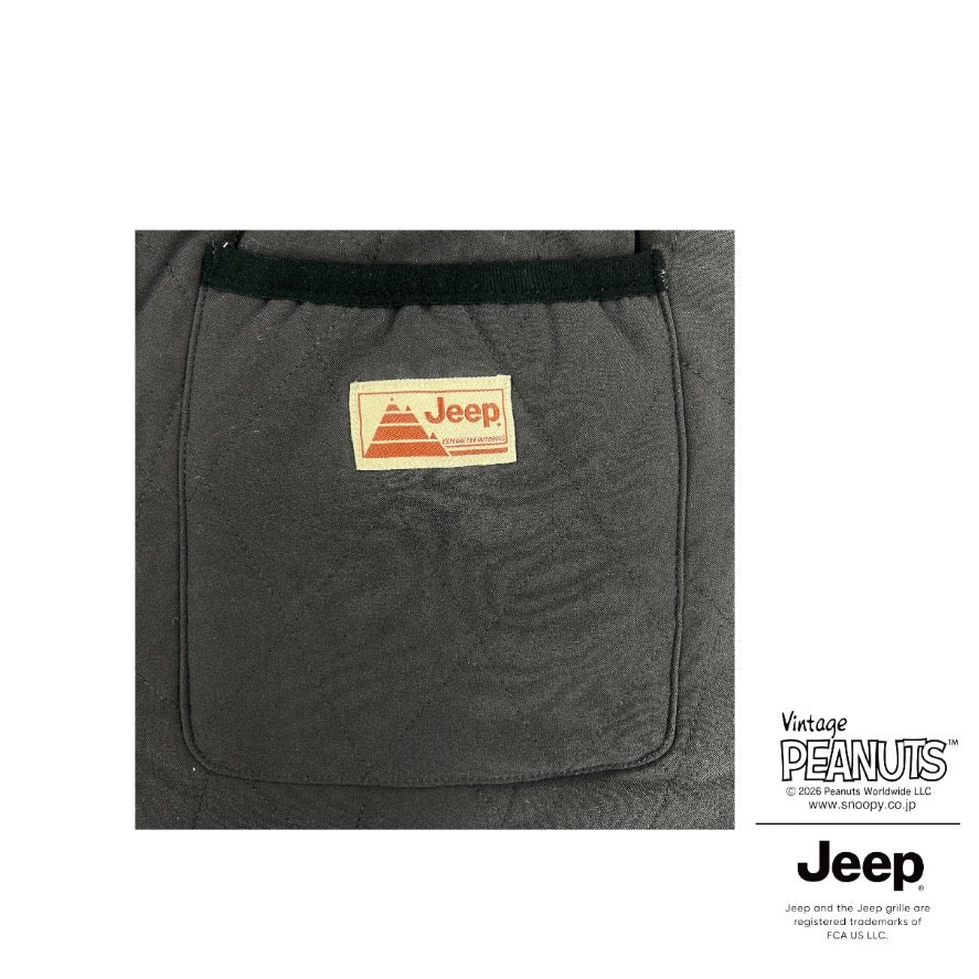 スヌーピー ジープ アウトドア柄 刺繍 中綿 キルトパンツ SNOOPY PEANUTS JEEP sjp1444-133