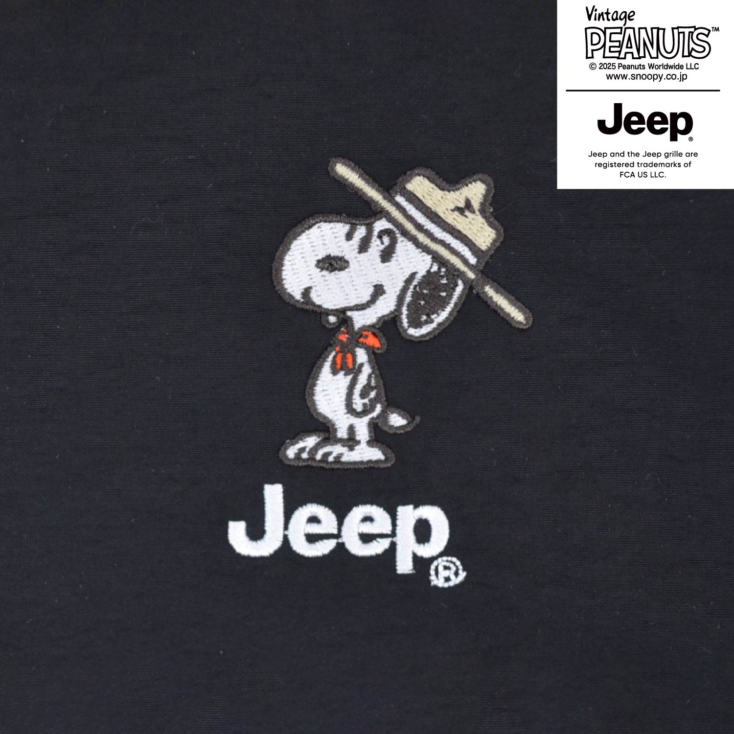 スヌーピー Jeep® マウンテン パーカー 長袖 切替 ポケッタブル 刺繍 SNOOPY PEANUTS sjp1843-58