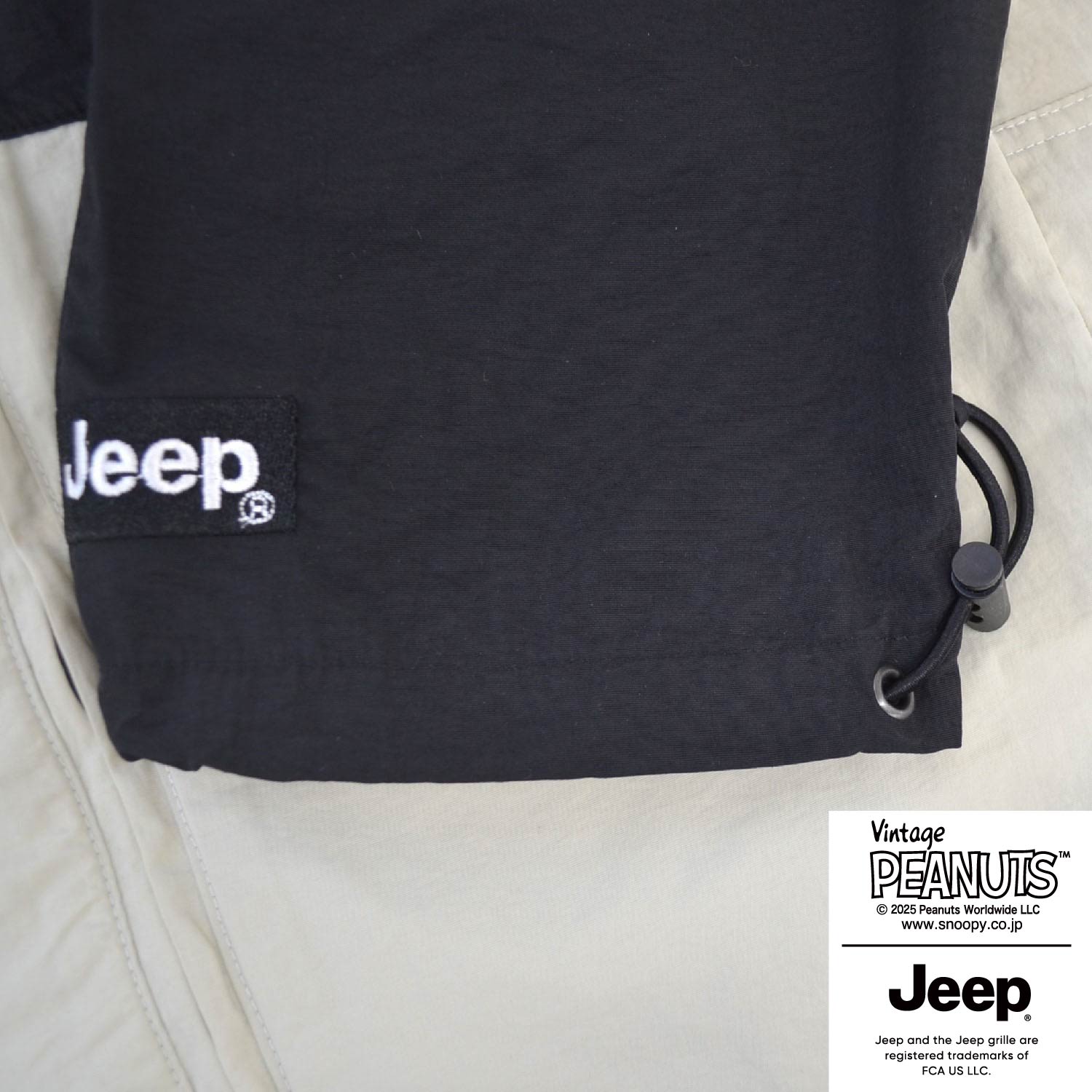 スヌーピー Jeep® マウンテン パーカー 長袖 切替 ポケッタブル 刺繍 SNOOPY PEANUTS sjp1843-58