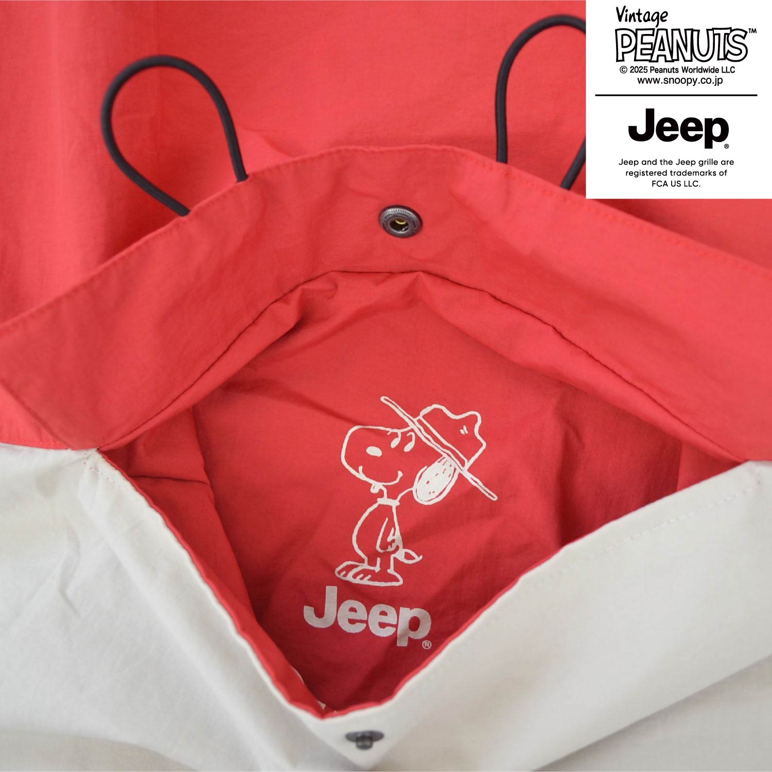 スヌーピー Jeep® マウンテン パーカー 長袖 切替 ポケッタブル 刺繍 SNOOPY PEANUTS sjp1843-58
