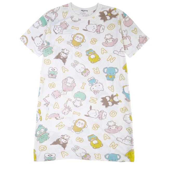 サンリオキャラクターズ 総柄 Tシャツ ワンピース sm1132-25