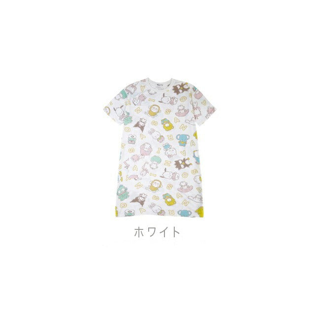 サンリオキャラクターズ 総柄 Tシャツ ワンピース sm1132-25