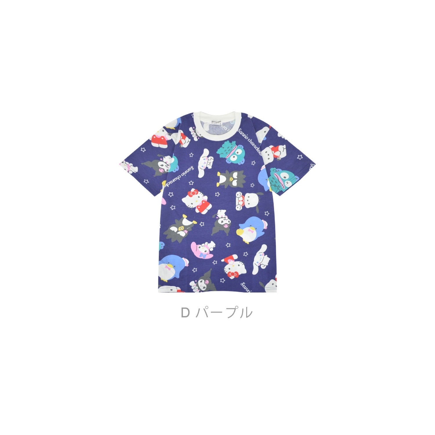 サンリオ キャラクターズ Tシャツ 半袖 総柄 プリント トップス メンズ レディース sm1152-249