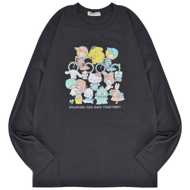 サンリオ キャラクターズ Tシャツ 長袖 ロンT プリント メンズ レディース sm1243-36