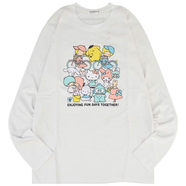 サンリオ キャラクターズ Tシャツ 長袖 ロンT プリント メンズ レディース sm1243-36