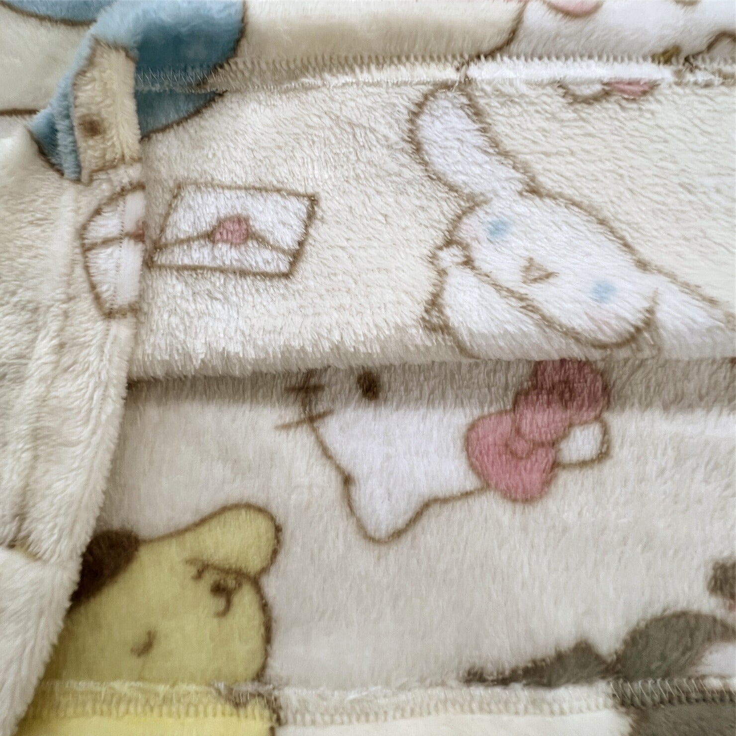 サンリオキャラクターズ 総柄 プリント ボア フリース ルームウェア パジャマ 上下セット sm1654-143