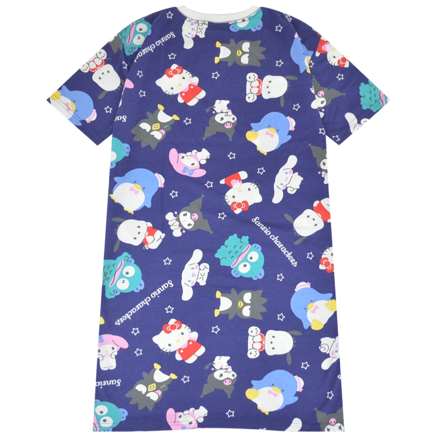 サンリオ キャラクターズ Tシャツ ワンピース 半袖 総柄 部屋着 ルームウェア レディースsm1752-258