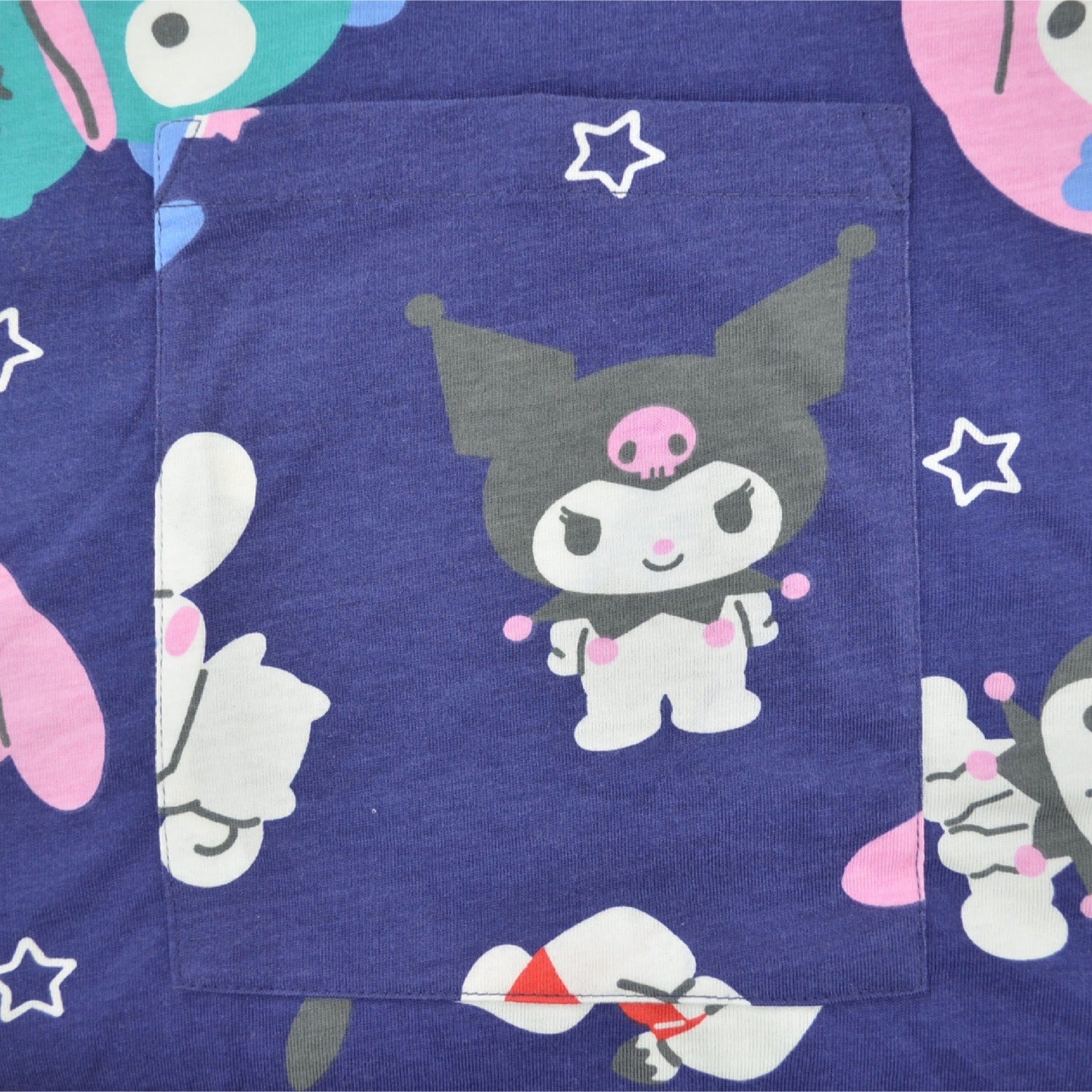 サンリオ キャラクターズ Tシャツ ワンピース 半袖 総柄 部屋着 ルームウェア レディースsm1752-258