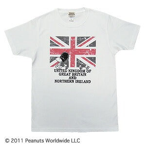 スヌーピー イギリス 国旗 ユニオンジャック 半袖Tシャツ メンズ レディース SNOOPY PEANUTS sn1-036