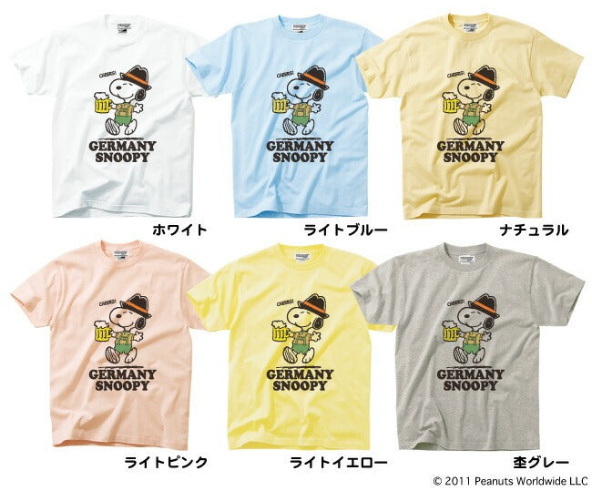 スヌーピー 半袖 Tシャツ ドイツ 柄 限定商品 プレゼント お土産にも ( メンズ レディース ) sn1-039
