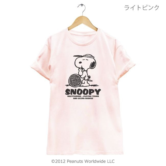 スヌーピー SNOOPY PEANUTS 半袖 Tシャツ テニス スポーツ オリンピック Olympic 多色展開 レディース メンズ S M L LL 綿 ギフト プリント 男女兼用 親子 お揃い sn1-050