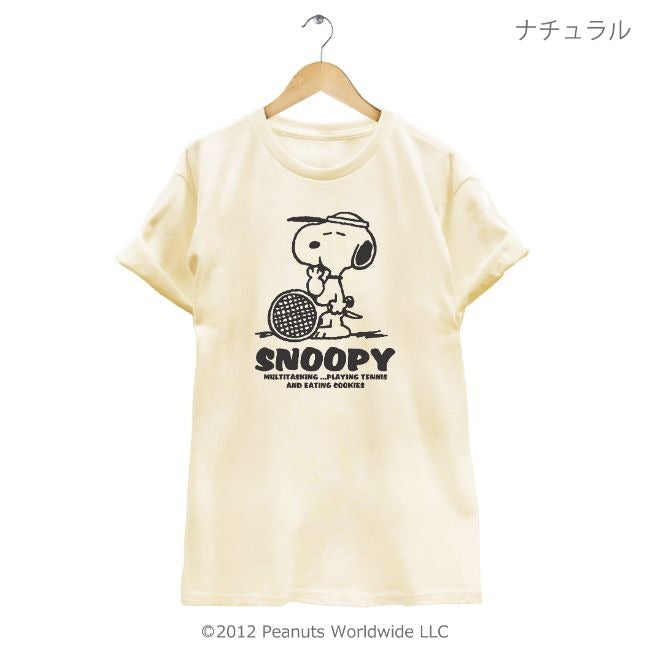 スヌーピー SNOOPY PEANUTS 半袖 Tシャツ テニス スポーツ オリンピック Olympic 多色展開 レディース メンズ S M L LL 綿 ギフト プリント 男女兼用 親子 お揃い sn1-050