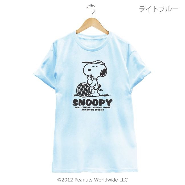 スヌーピー SNOOPY PEANUTS 半袖 Tシャツ テニス スポーツ オリンピック Olympic 多色展開 レディース メンズ S M L LL 綿 ギフト プリント 男女兼用 親子 お揃い sn1-050