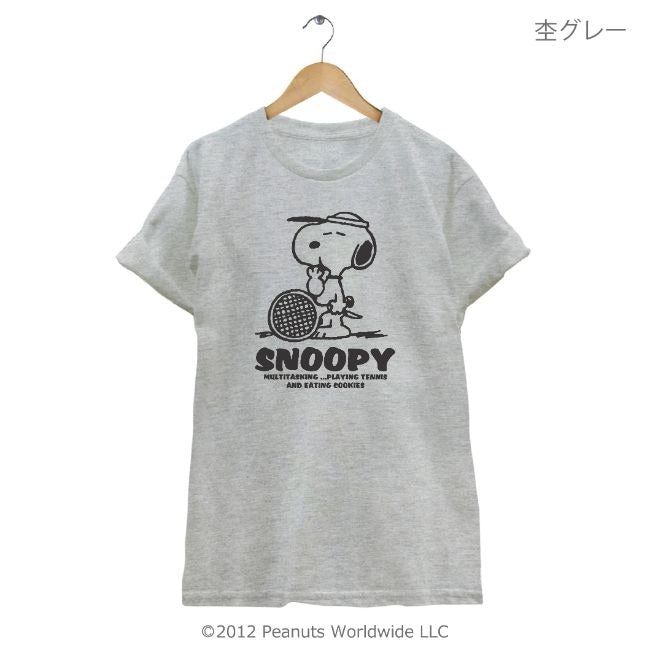 スヌーピー SNOOPY PEANUTS 半袖 Tシャツ テニス スポーツ オリンピック Olympic 多色展開 レディース メンズ S M L LL 綿 ギフト プリント 男女兼用 親子 お揃い sn1-050