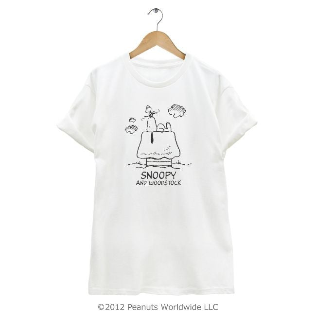 スヌーピー SNOOPY PEANUTS ウッドストック woodstock 半袖 Tシャツ 家族お揃い 多色展開 ハウス レディース メンズ S M L LL 綿 ギフト プリント sn1-052