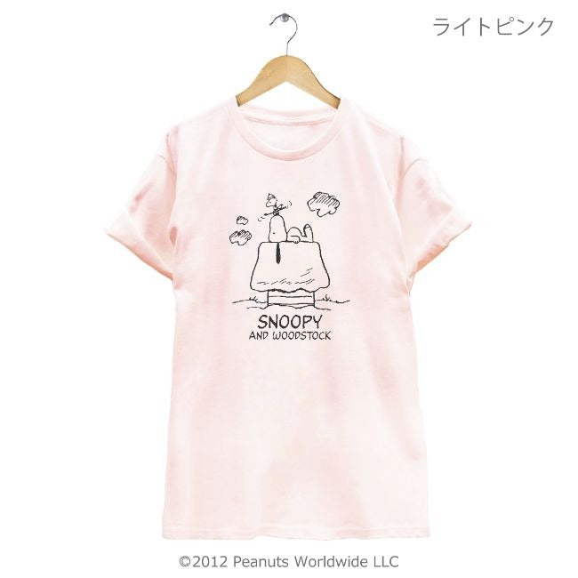 スヌーピー SNOOPY PEANUTS ウッドストック woodstock 半袖 Tシャツ 家族お揃い 多色展開 ハウス レディース メンズ S M L LL 綿 ギフト プリント sn1-052