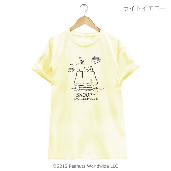スヌーピー SNOOPY PEANUTS ウッドストック woodstock 半袖 Tシャツ 家族お揃い 多色展開 ハウス レディース メンズ S M L LL 綿 ギフト プリント sn1-052