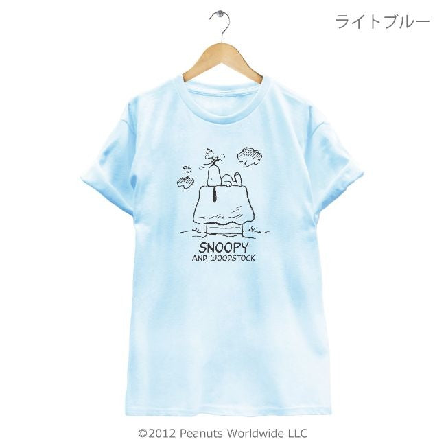 スヌーピー SNOOPY PEANUTS ウッドストック woodstock 半袖 Tシャツ 家族お揃い 多色展開 ハウス レディース メンズ S M L LL 綿 ギフト プリント sn1-052